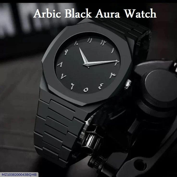Arabic Black Aura Watch Luxury Premium Quality - LIFE MART
