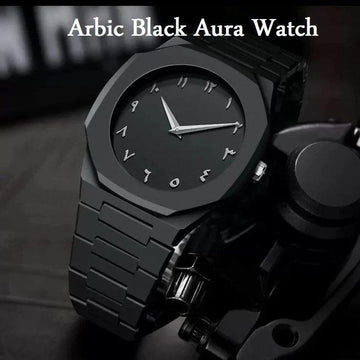 Arabic Black Aura Watch Luxury Premium Quality - LIFE MART