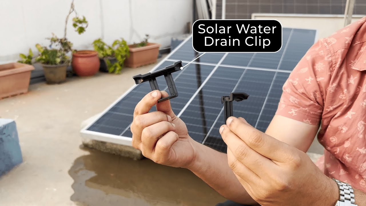 🌞 Solar Panel Water Drainage Clip
