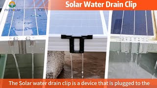 🌞 Solar Panel Water Drainage Clip